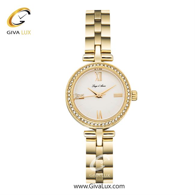 ساعت مچی اورجینال زنانه LdA طلایی | طلایی| سفید| کد رفرنس 2490